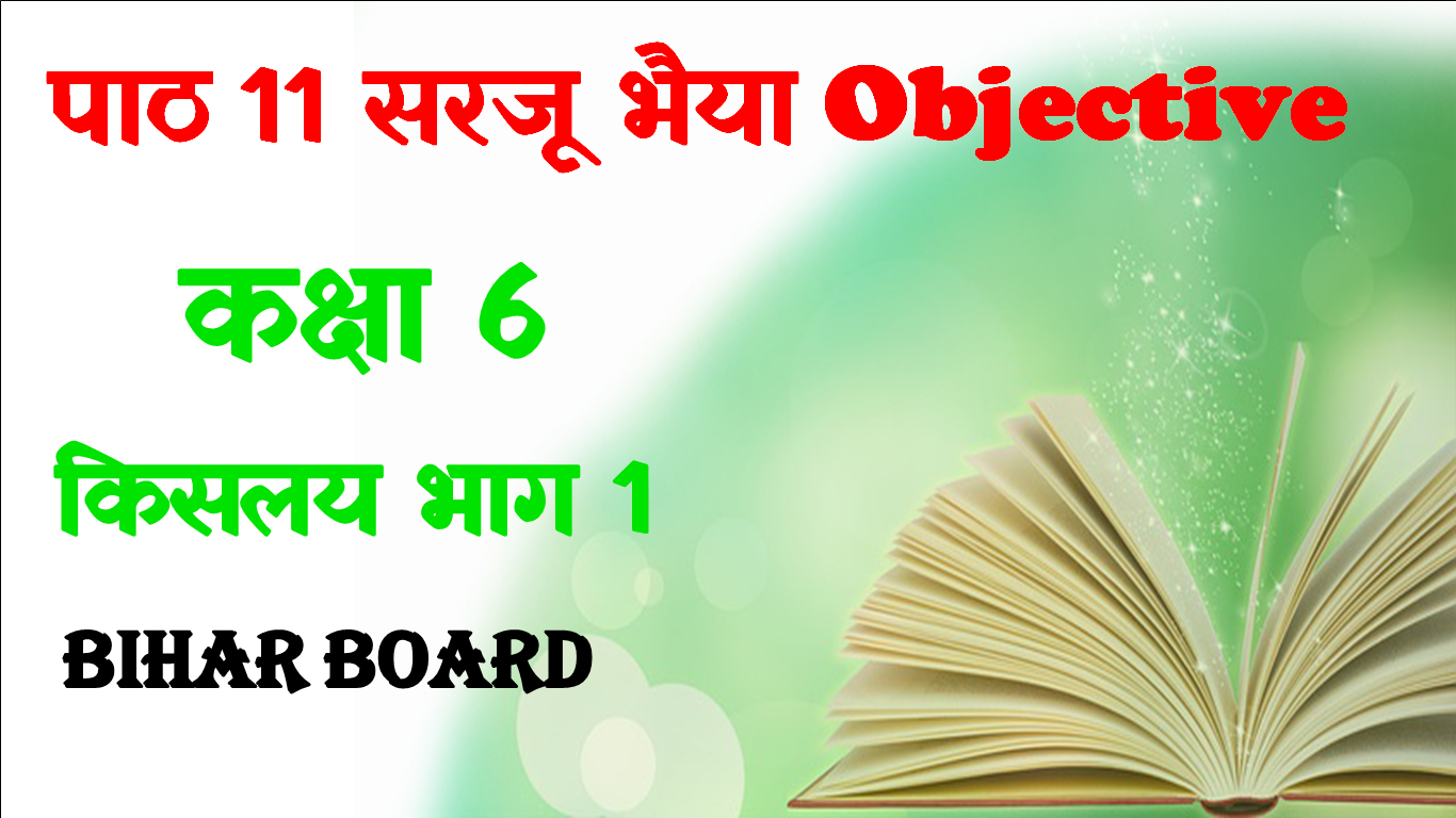 Sarju Bhaiya Class 6 Objective